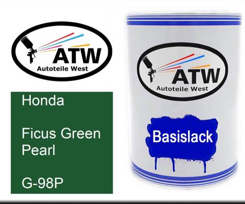 Honda, Ficus Green Pearl, G-98P: 500ml Lackdose, von ATW Autoteile West.